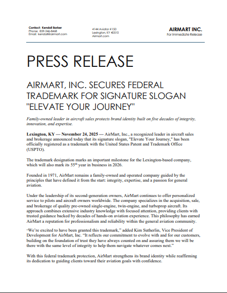 Press Release Am Trademark