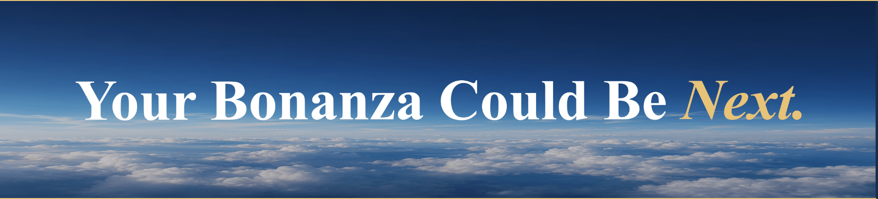 Beechcraft Bonanza flying above the clouds
