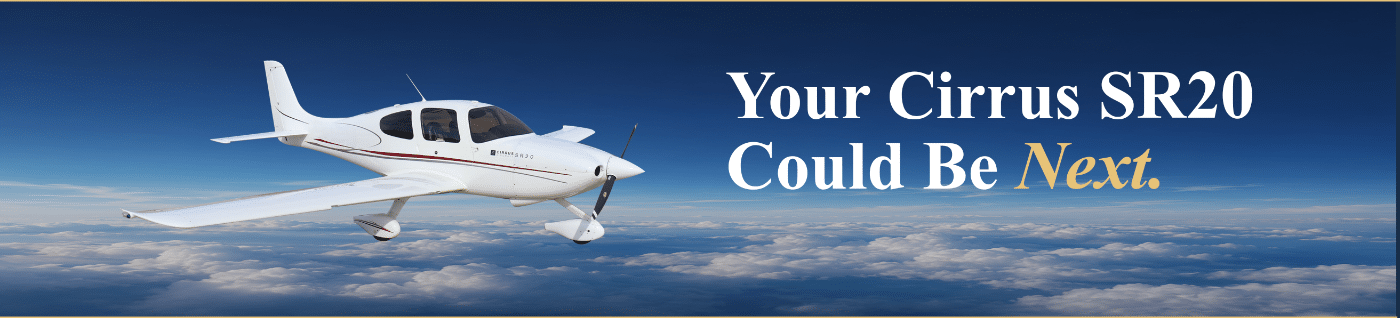 Cirrus SR20 flying above the clouds
